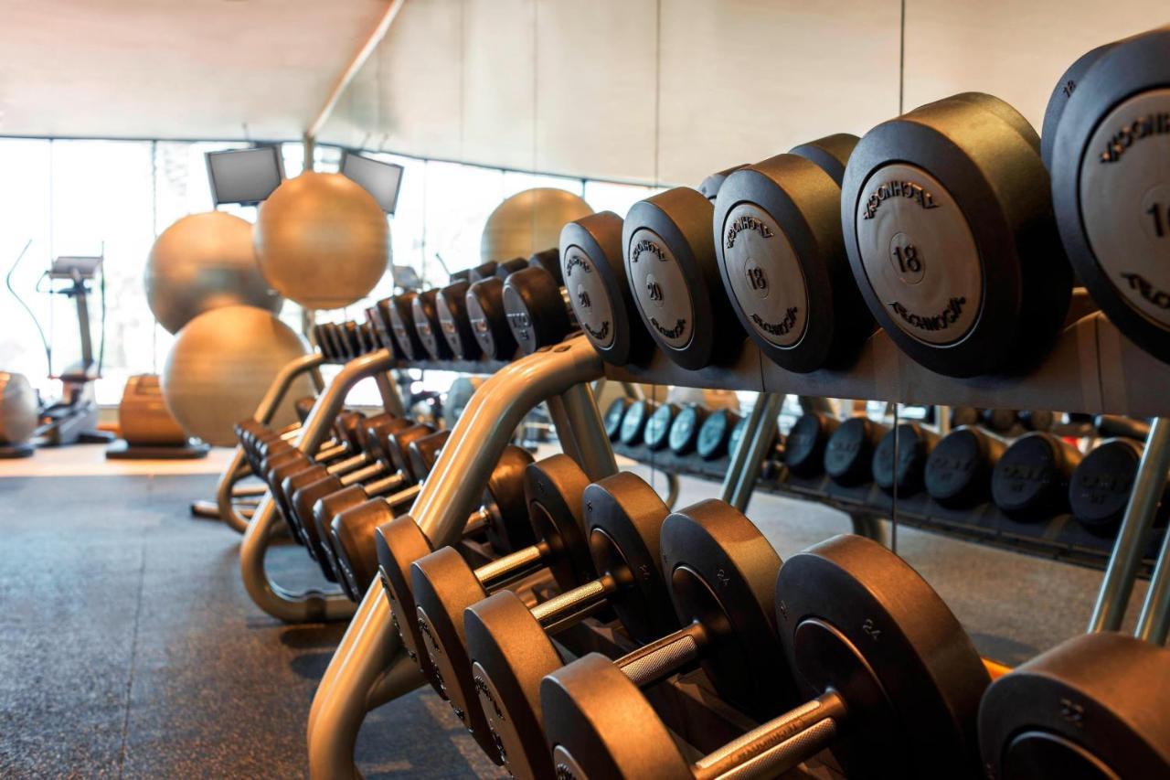 Le Meridien Mina Seyahi Beach Resort & Waterpark Дубай Екстериор снимка Dumbbells